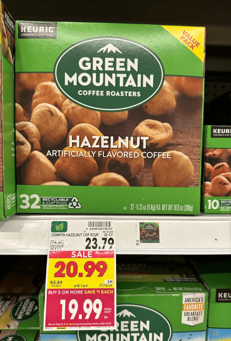 Green Mountain Coffee Kroger Shelf Image