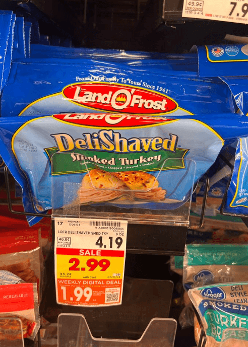 Land O Frost Deli Shaved Lunch Meat Kroger Shelf Image
