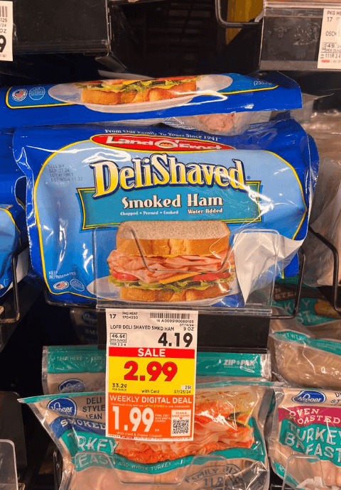 Land O Frost Deli Shaved Lunch Meat Kroger Shelf Image