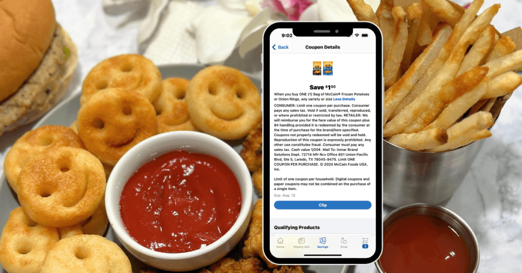 McCain Craft Beer Fries and Smiley Fries Kroger Digital Coupon