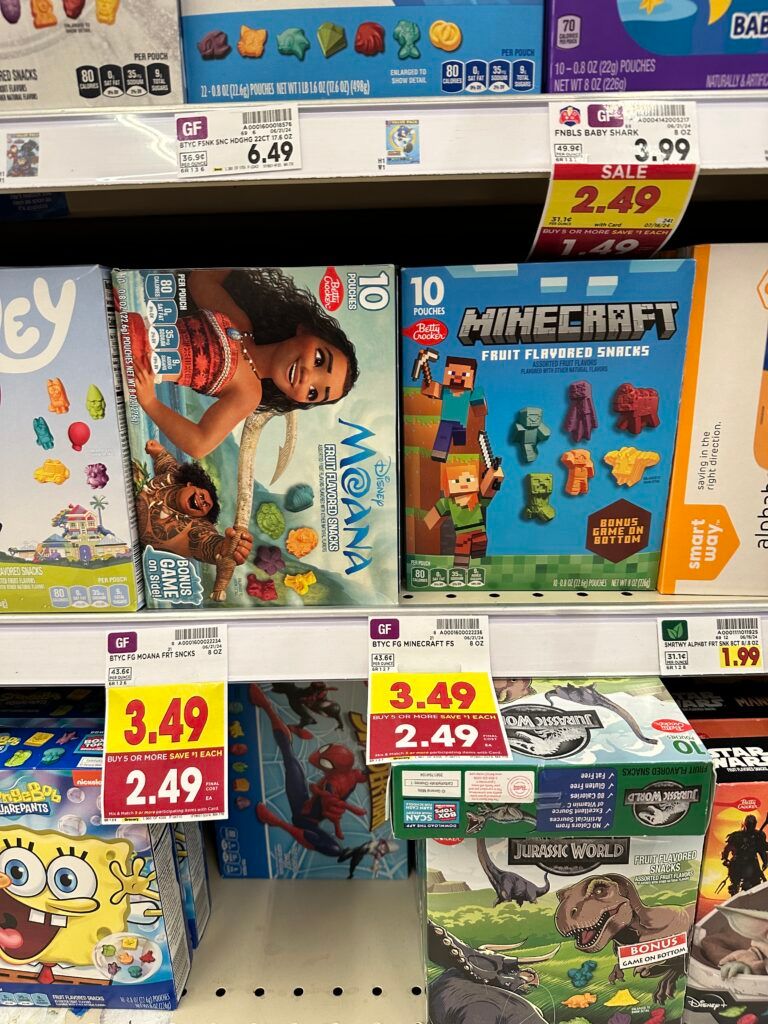 BC fruit snacks kroger shelf image