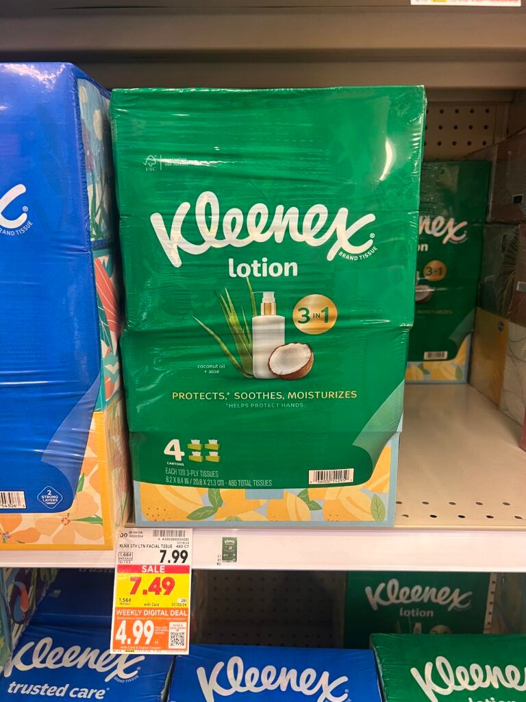 Kleenex Multipacks Kroger Shelf Image