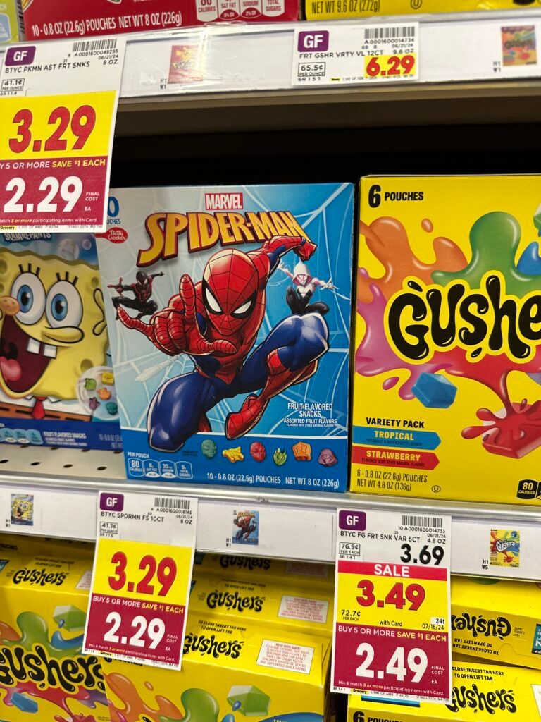 BC fruit snacks kroger shelf image