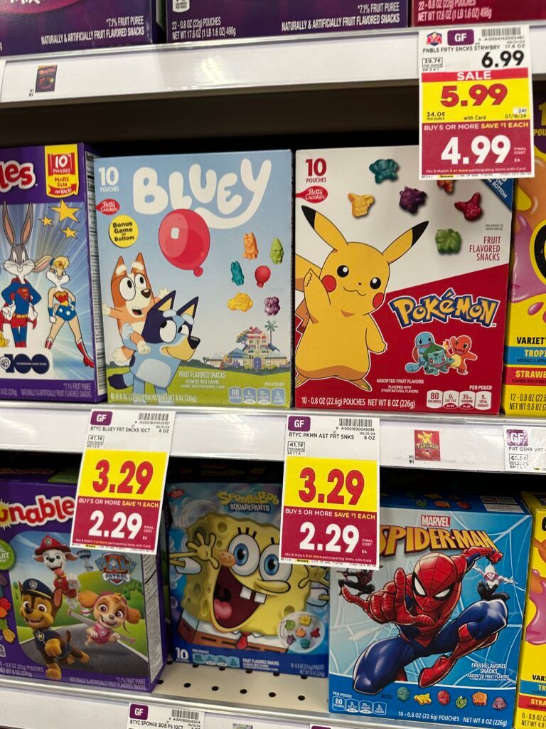 BC fruit snacks kroger shelf image