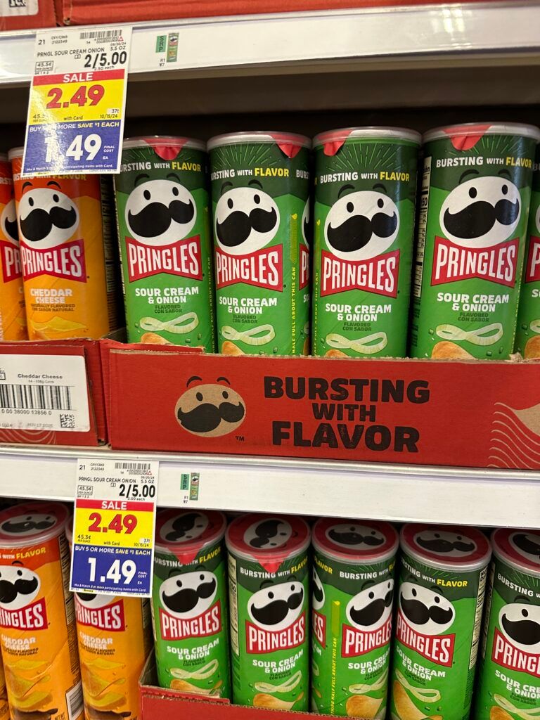 Pringles Canister Kroger Shelf Image