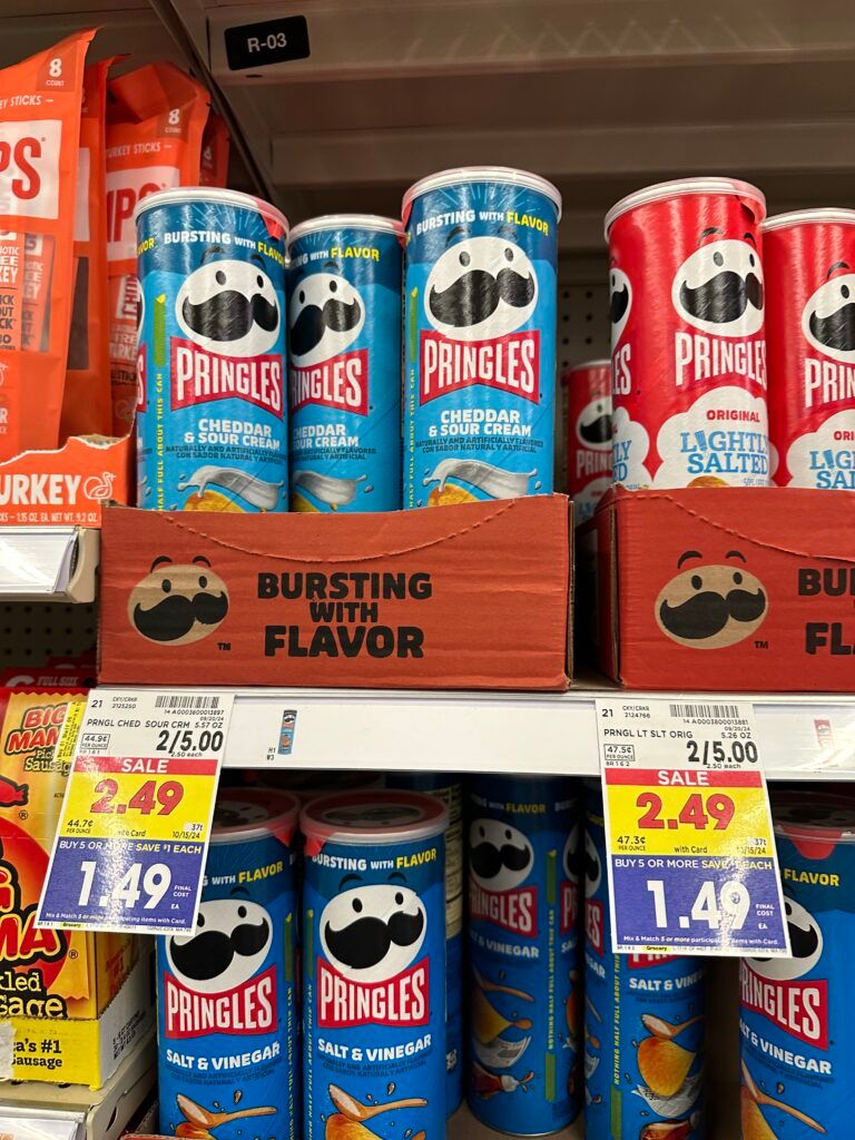 Pringles Canister Kroger Shelf Image