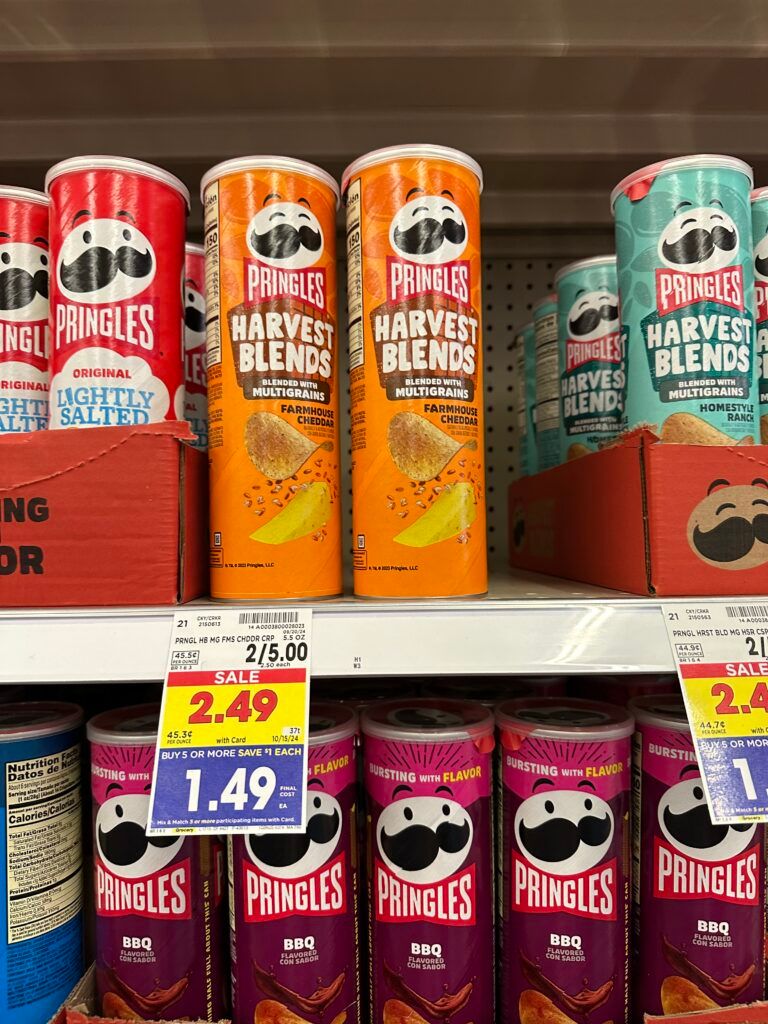 Pringles Canister Kroger Shelf Image