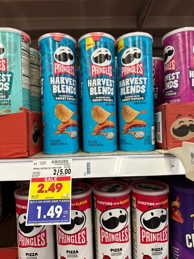 Pringles Canister Kroger Shelf Image