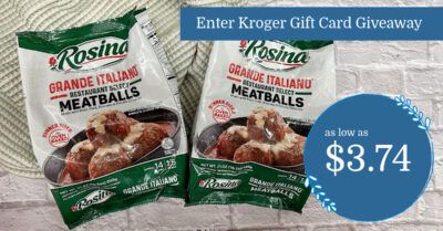 Rosina Meatballs Grande Italiano Kroger Krazy