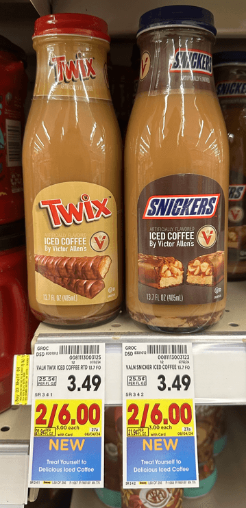 Victor Allen Iced Coffee Kroger Shelf Image