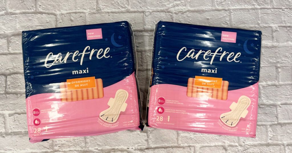 carefree pads kroger