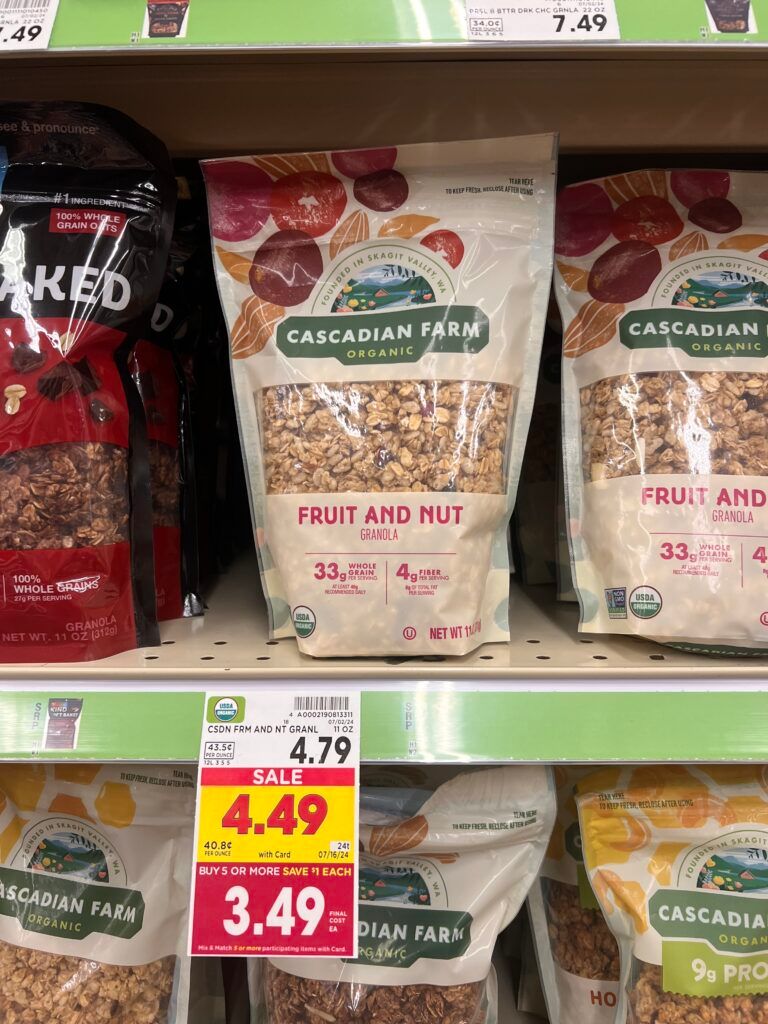 cascadian farm granola kroger shelf image (1)