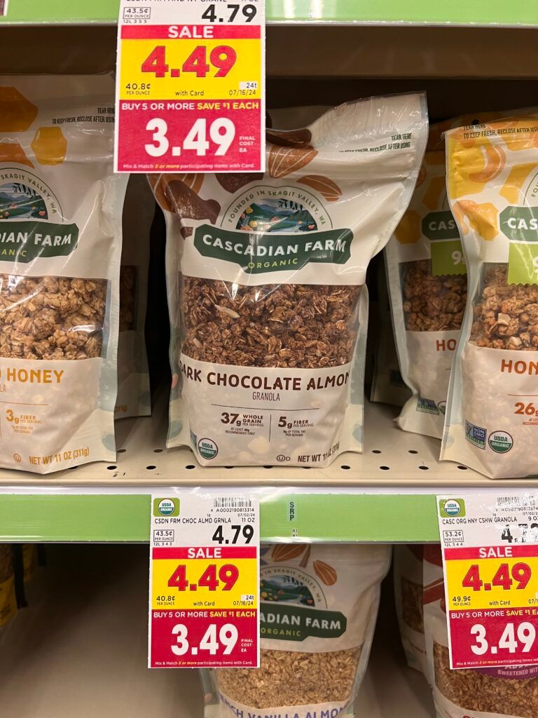 cascadian farm granola kroger shelf image (1)