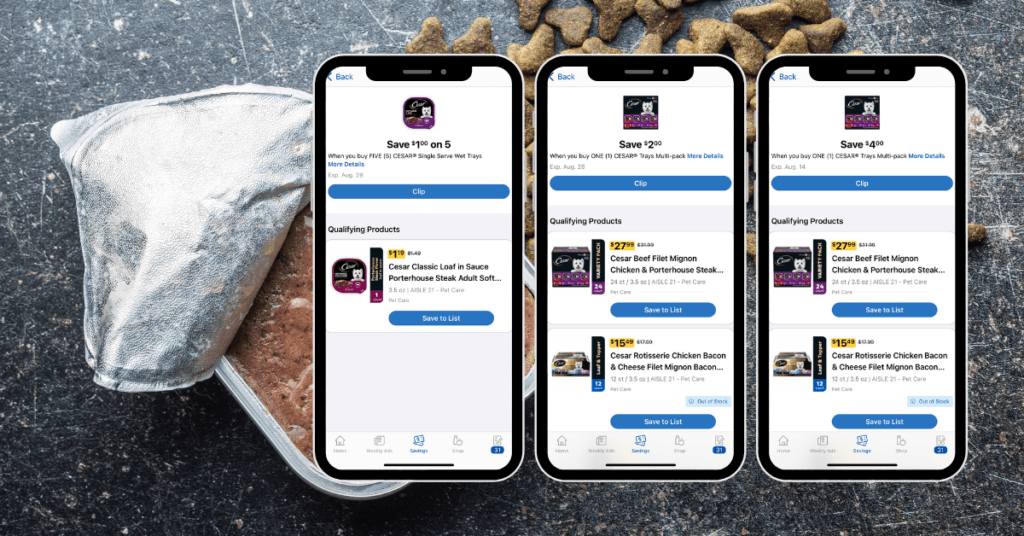 cesar wet dog food digital