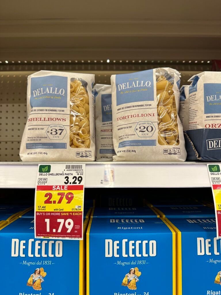 delallo pasta kroger shelf image (2)