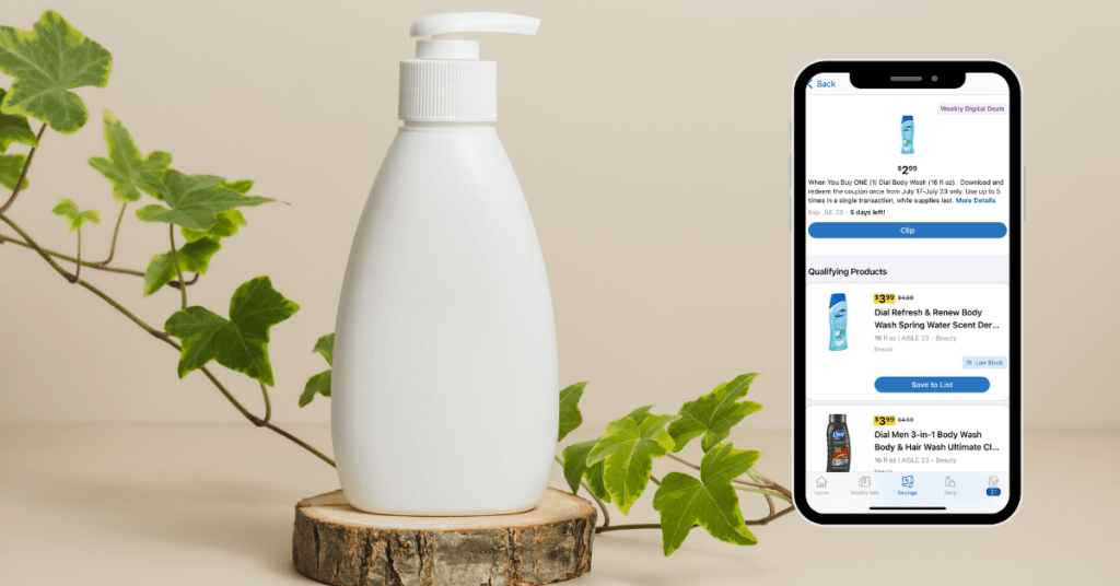 dial body wash digital