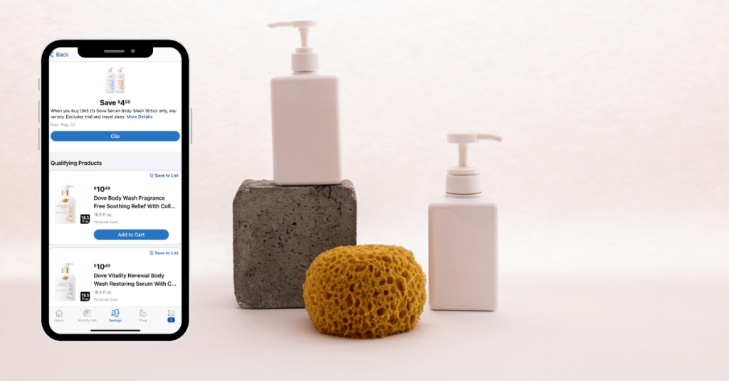 dove serum body wash digital