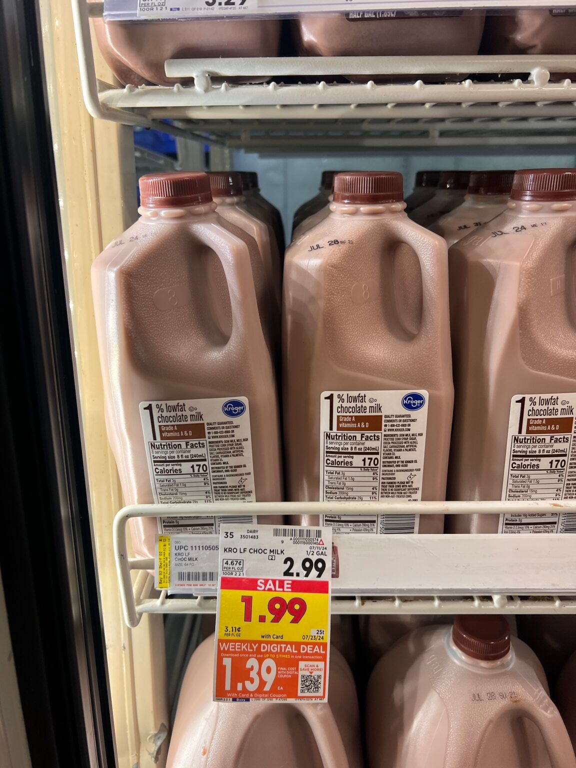 Kroger Milk And Chocolate Milk As Low As 1 39 Kroger Krazy
