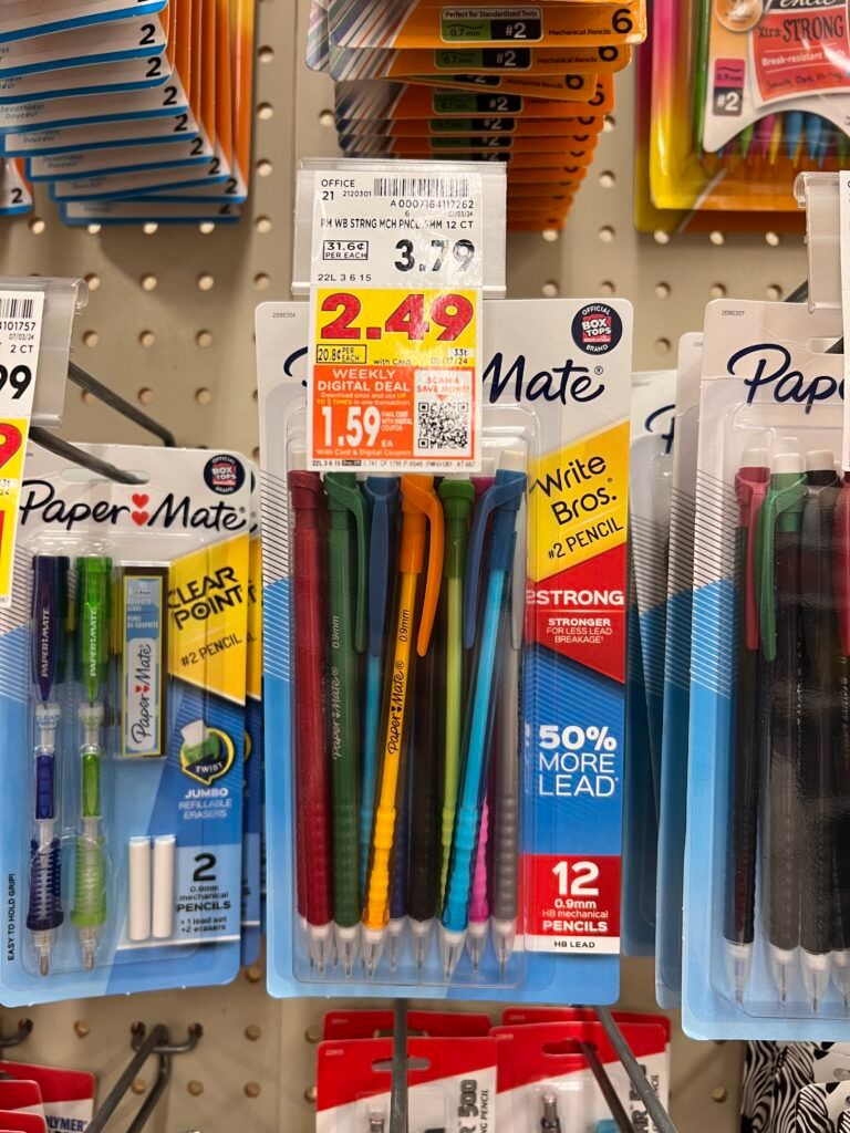 paper mate mechanical pencil kroger shelf image (1)