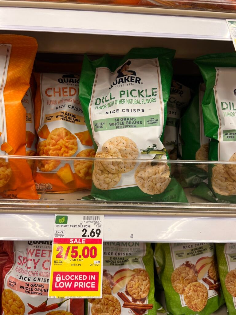 quaker rice snacks kroger shelf image (1)