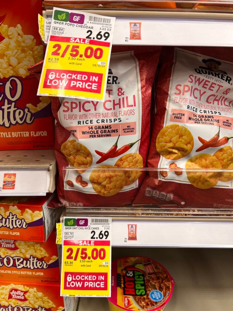 quaker rice snacks kroger shelf image (1)