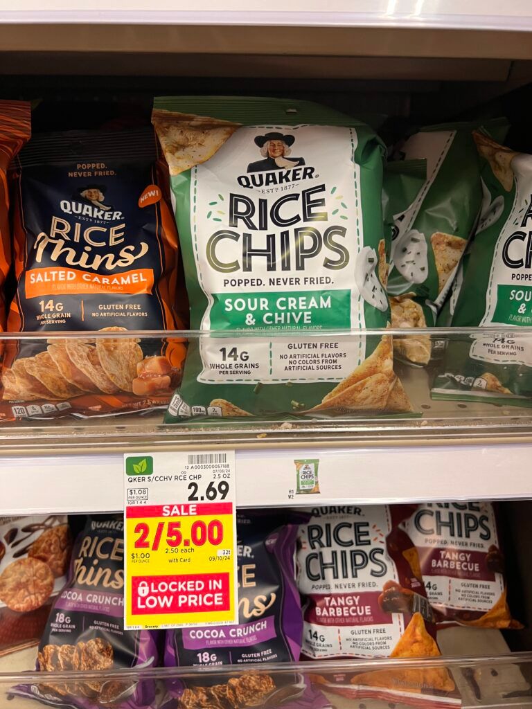 quaker rice snacks kroger shelf image (1)