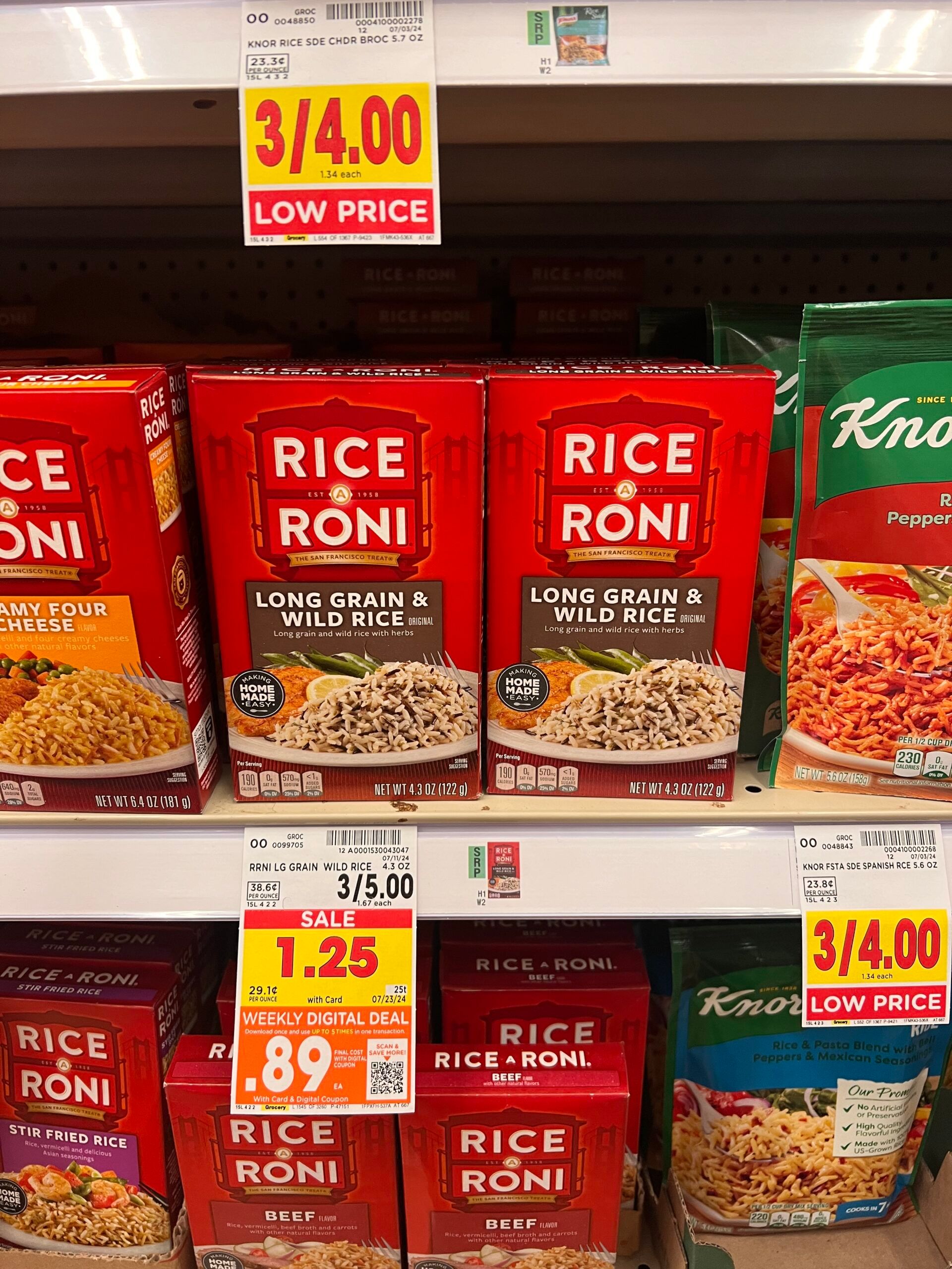 Kroger Rice Roni Rice-A-Roni and Pasta Roni as low as 89¢! - Kroger Krazy