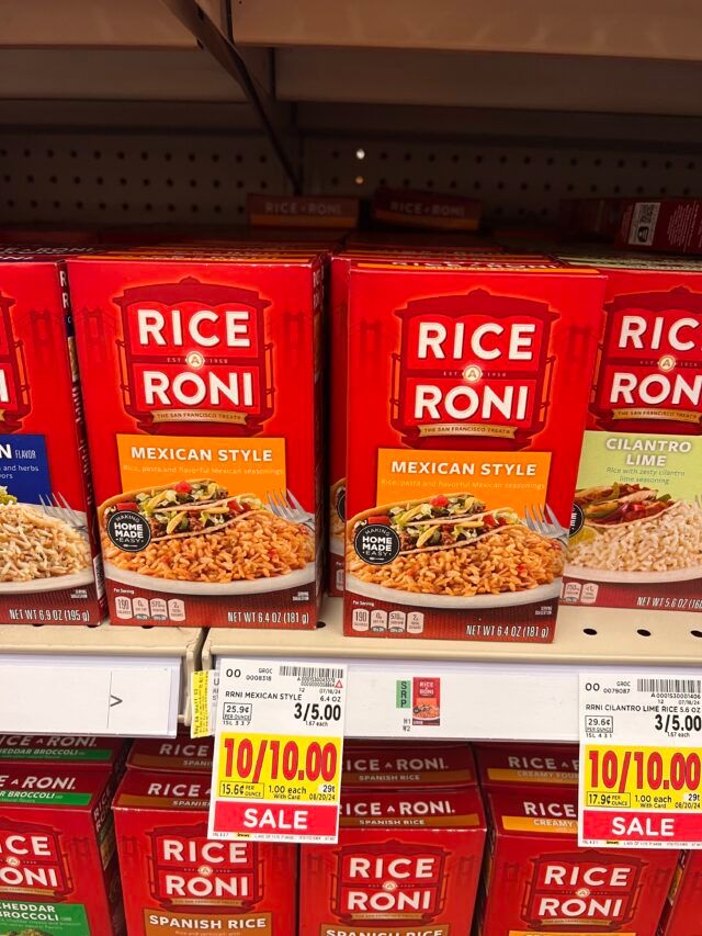 Kroger Rice Roni Rice-A-Roni and Pasta Roni as low as 50¢ at Kroger! - Kroger Krazy