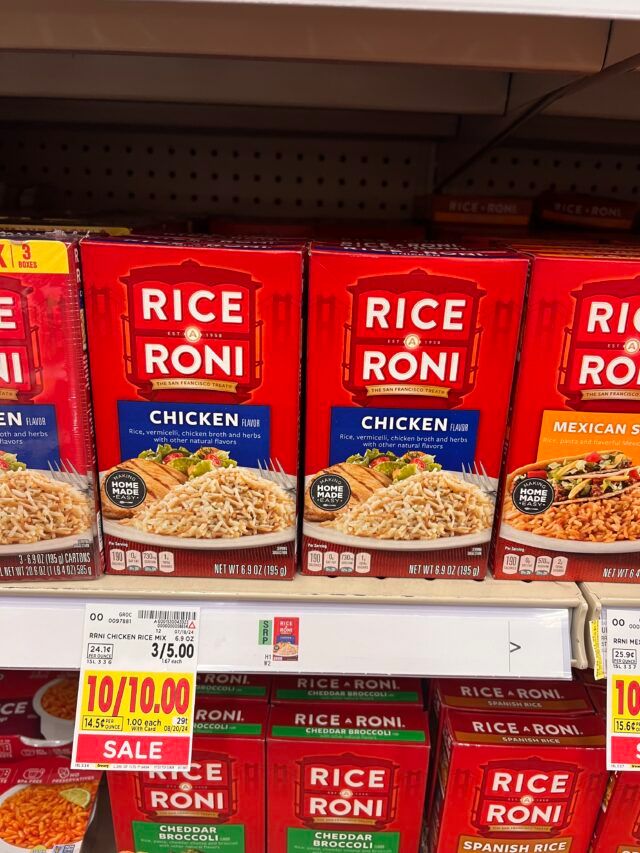 Kroger Rice Roni Rice-A-Roni and Pasta Roni as low as 50¢ at Kroger! - Kroger Krazy