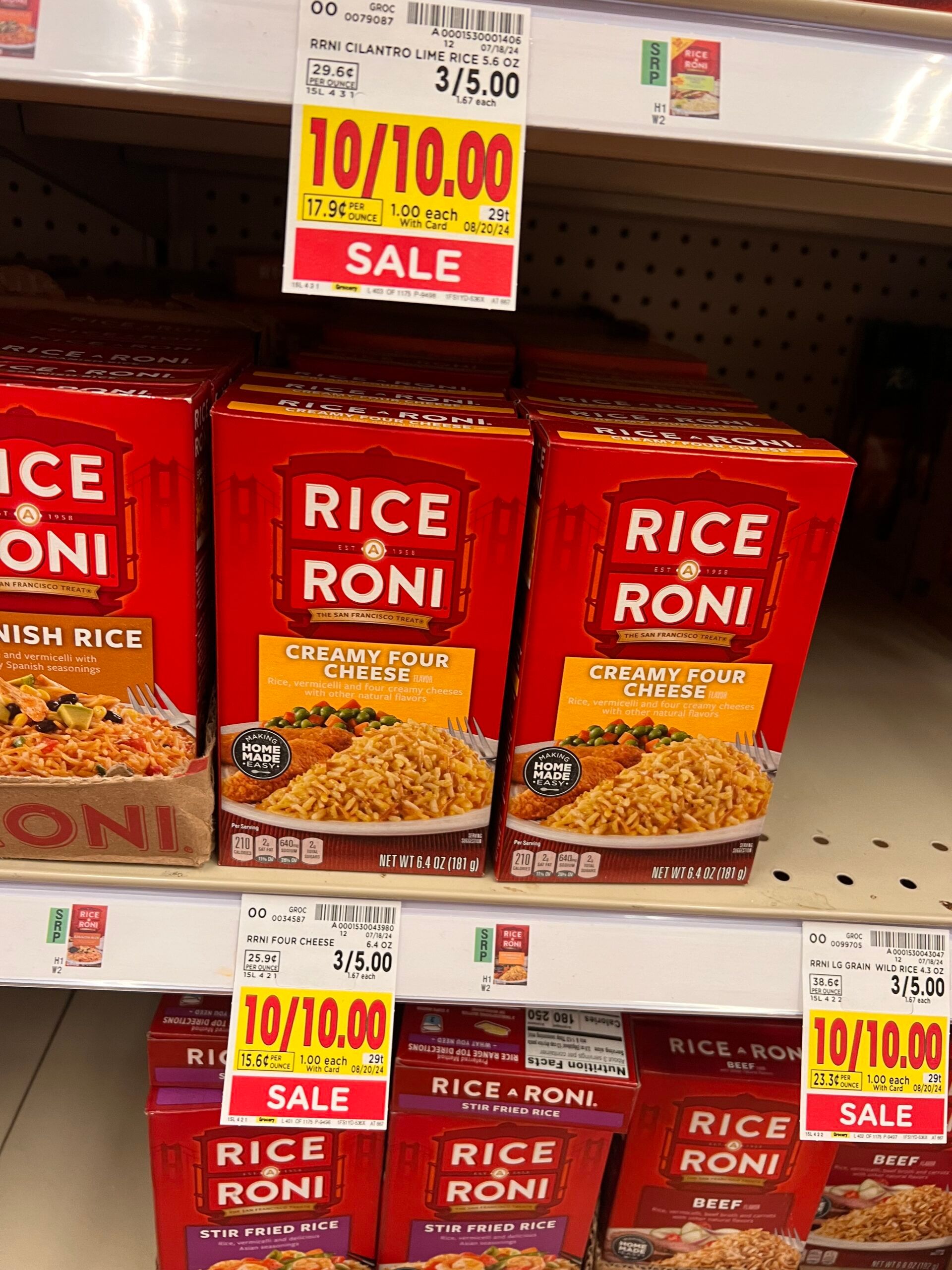 Kroger Rice Roni Rice-A-Roni and Pasta Roni as low as 50¢ at Kroger! - Kroger Krazy