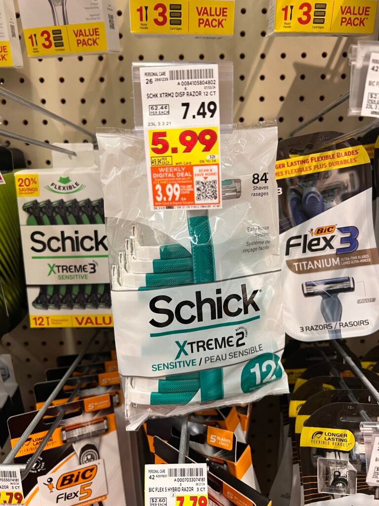 schick razors kroger shelf imae (1)