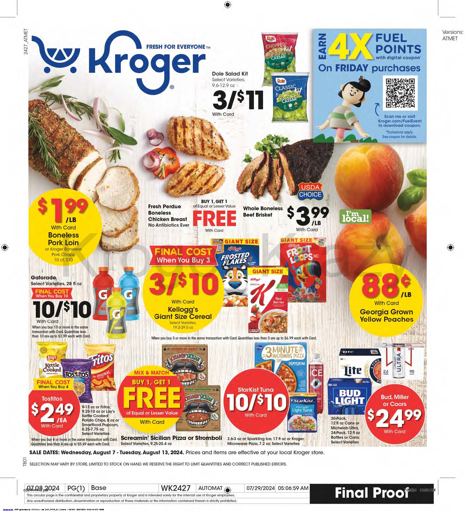 Kroger Weekly Ad (8/7/24-8/13/24) Early Preview - Kroger Krazy