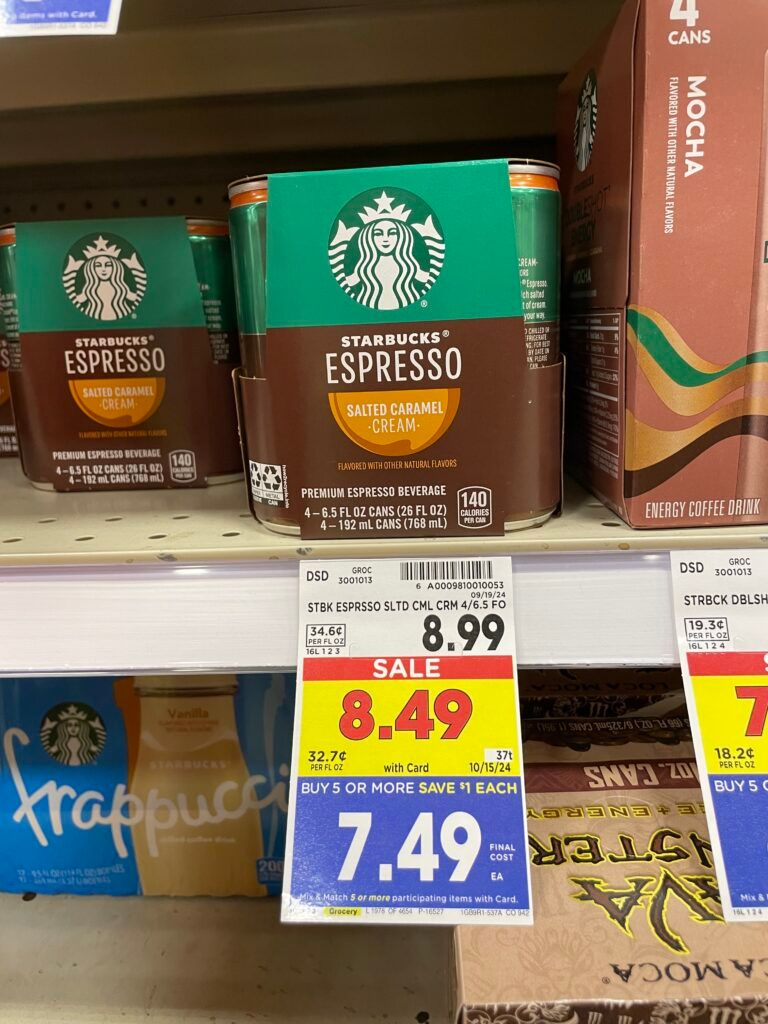 starbucks salyed caramel espresso kroger shelf image