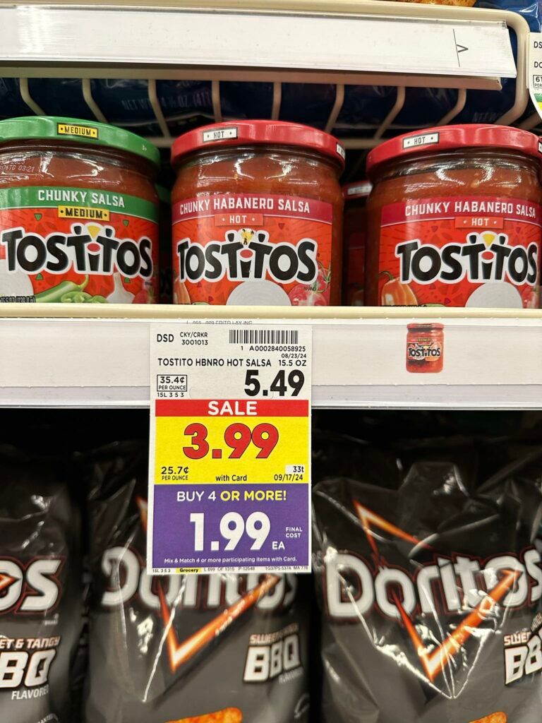 tostitos dip kroger shelf image