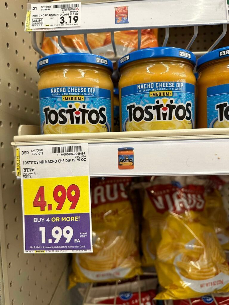 tostitos dip kroger shelf image
