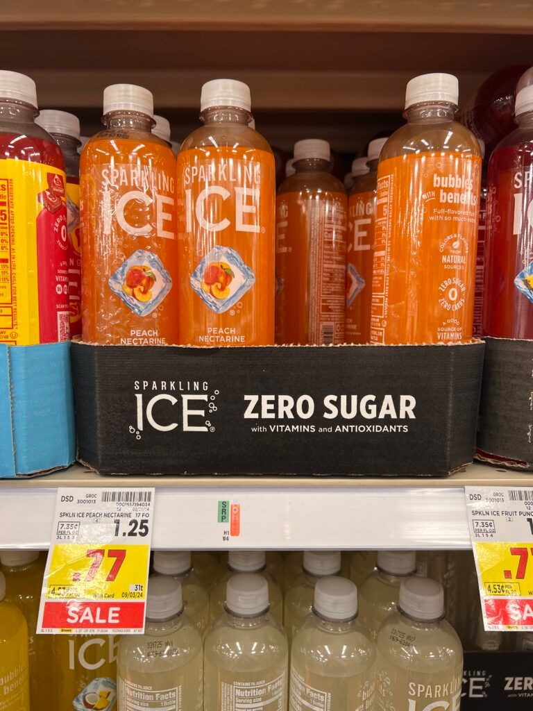 body armor, sparkling ice and powerade kroger shelf image (1)