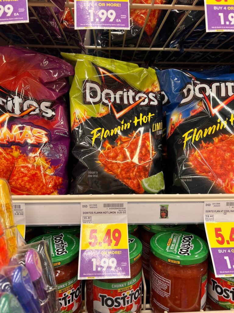 ruffles, doritos, fritos, sunchips kroger shelf image (1)