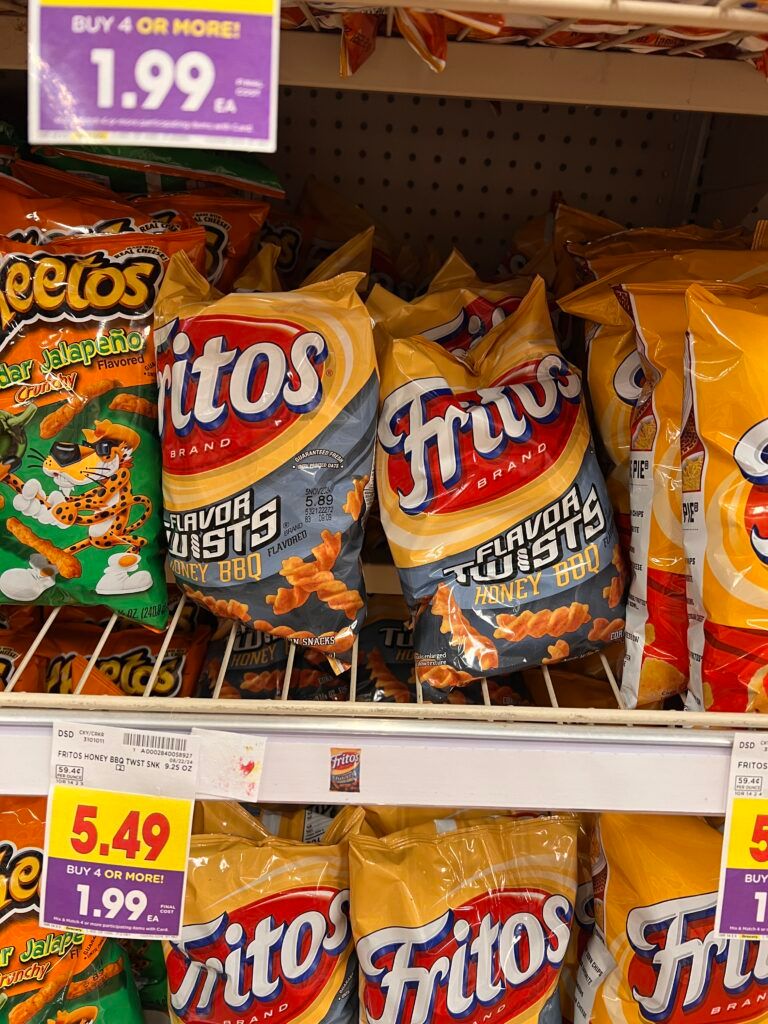 ruffles, doritos, fritos, sunchips kroger shelf image (1)