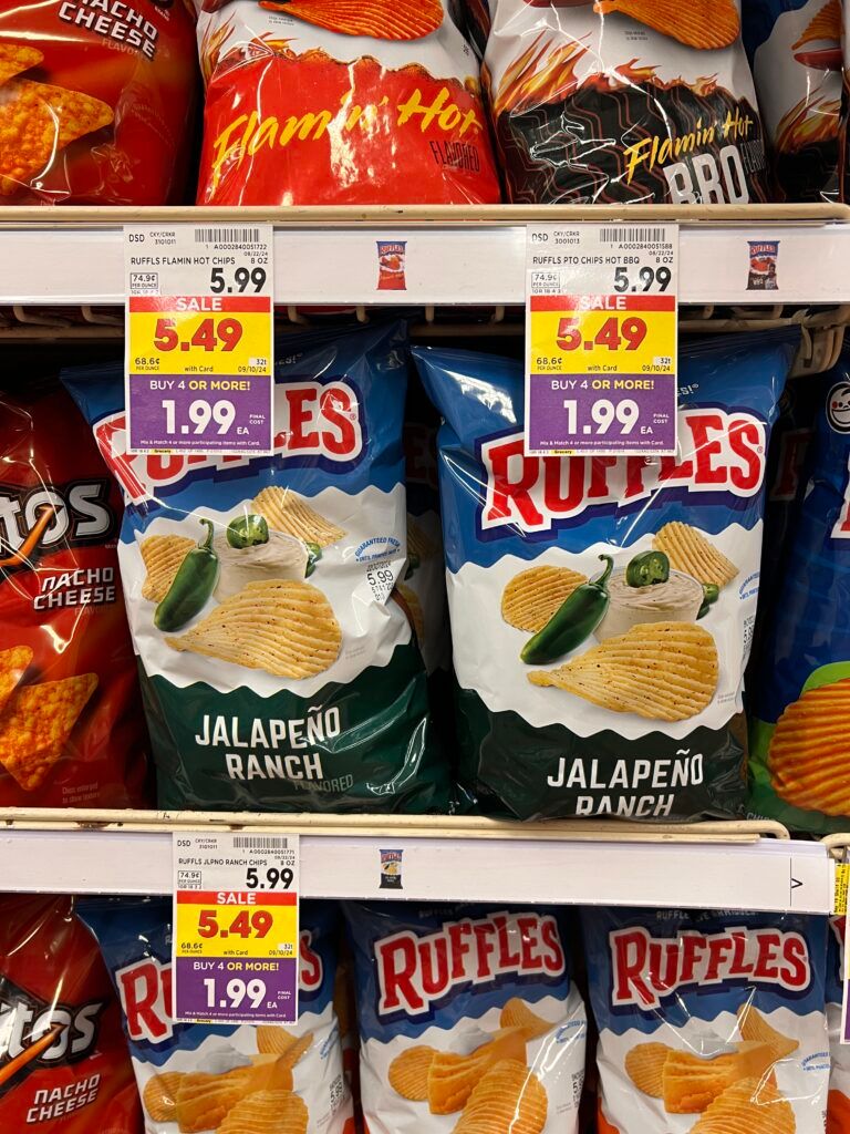 ruffles, doritos, fritos, sunchips kroger shelf image (1)