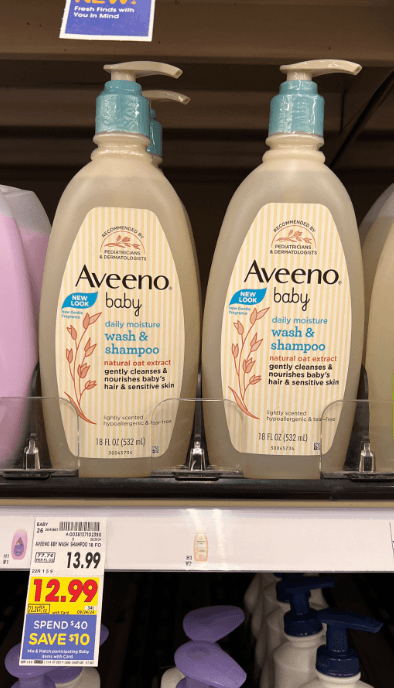 Aveeno Kroger Shelf Image