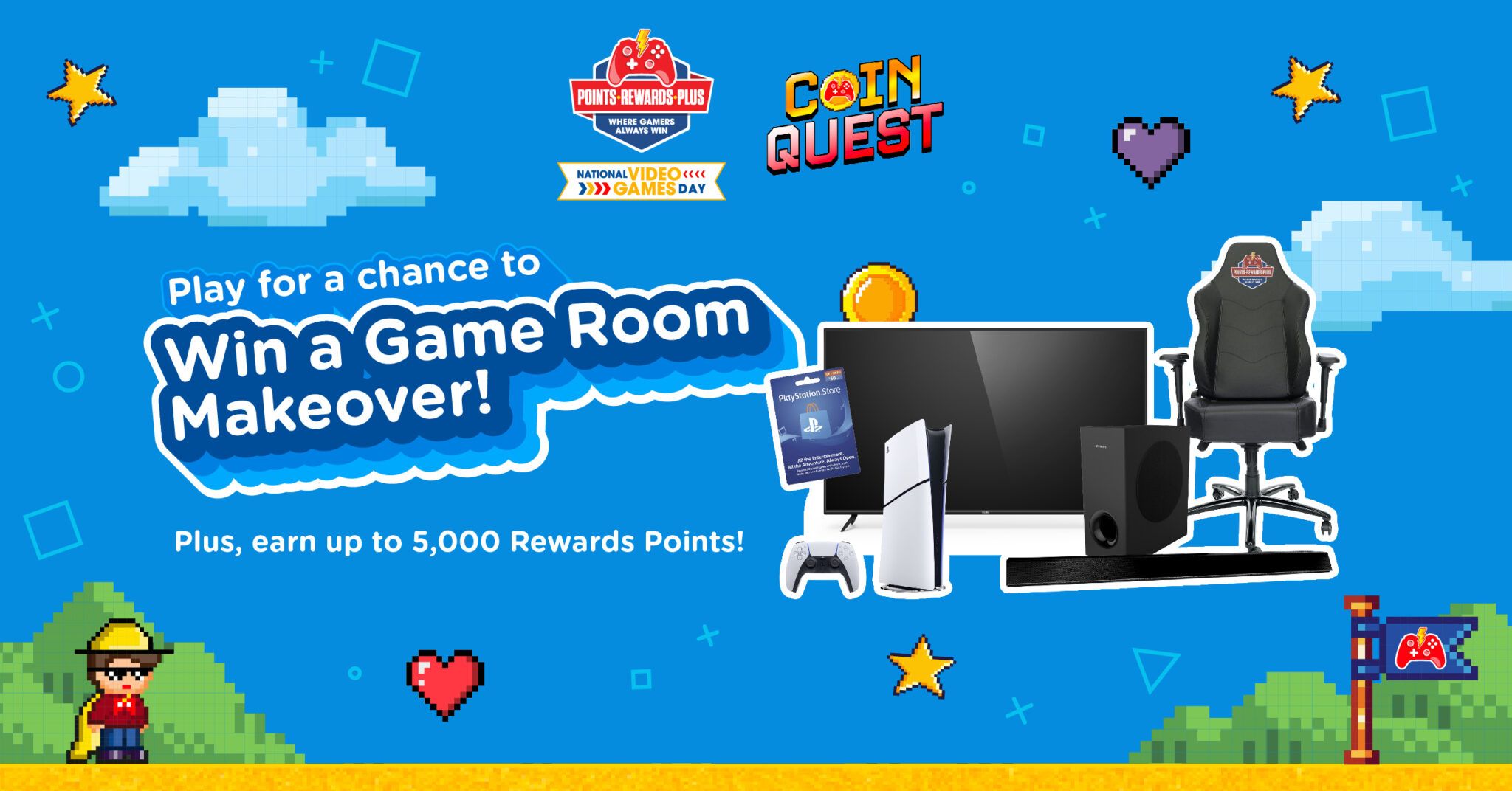 Celebrate National Video Games Day with POINTS REWARDS PLUS & Enter to