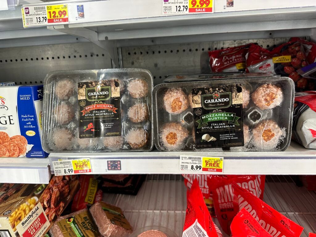 carando meatballs kroger shelf image