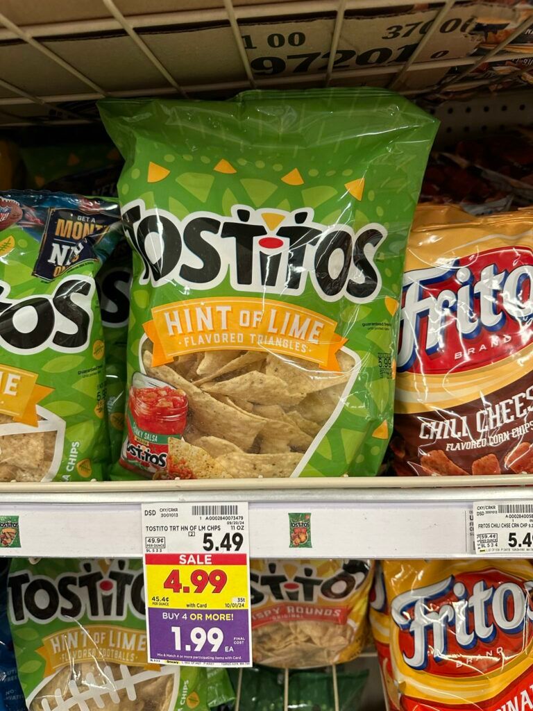 doritos, tostitos, cheetos and lays kroger shelf image' (1)