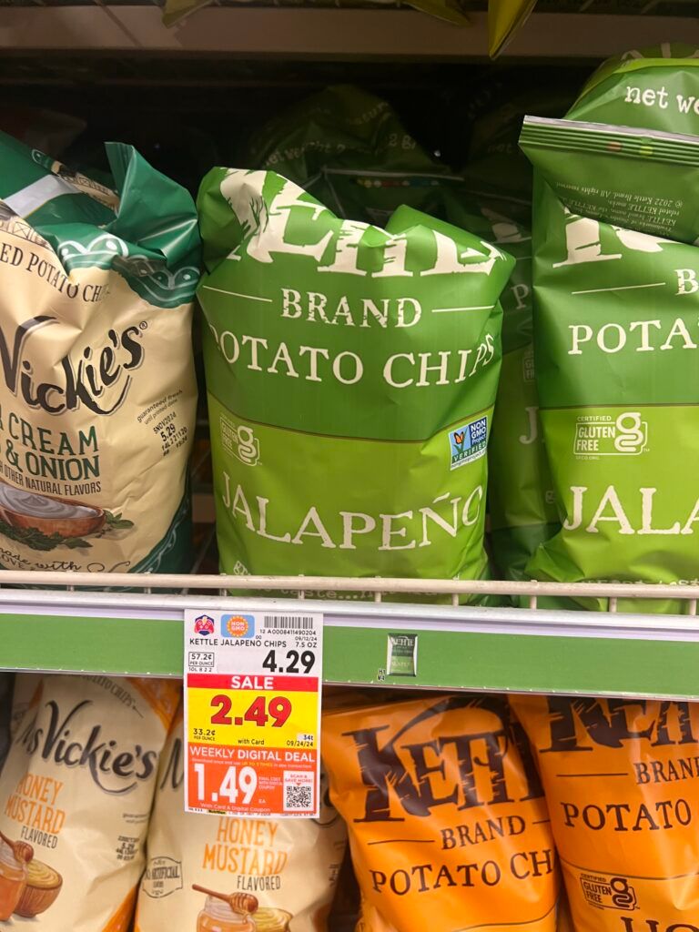 kettle brand chips kroger shelf image' (1)