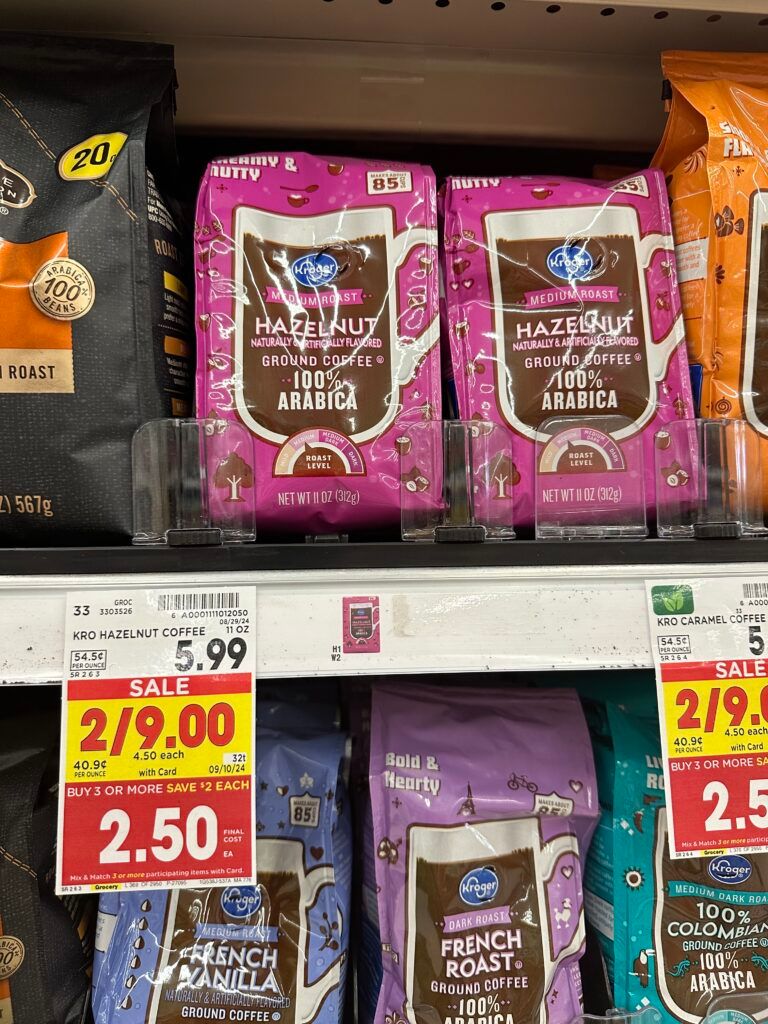 kroger bagged coffee shelf image (1)
