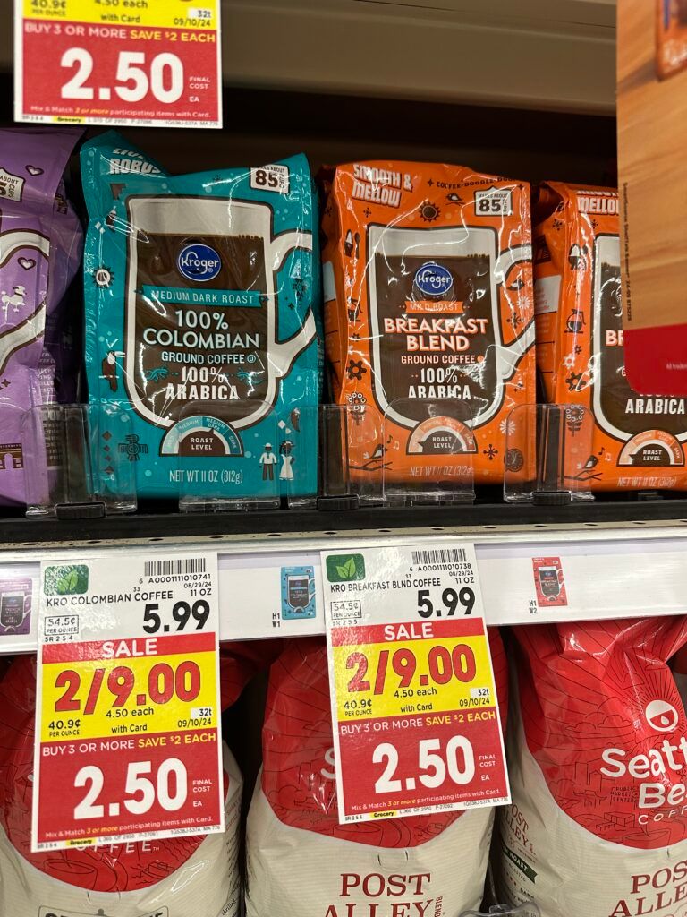 kroger bagged coffee shelf image (1)