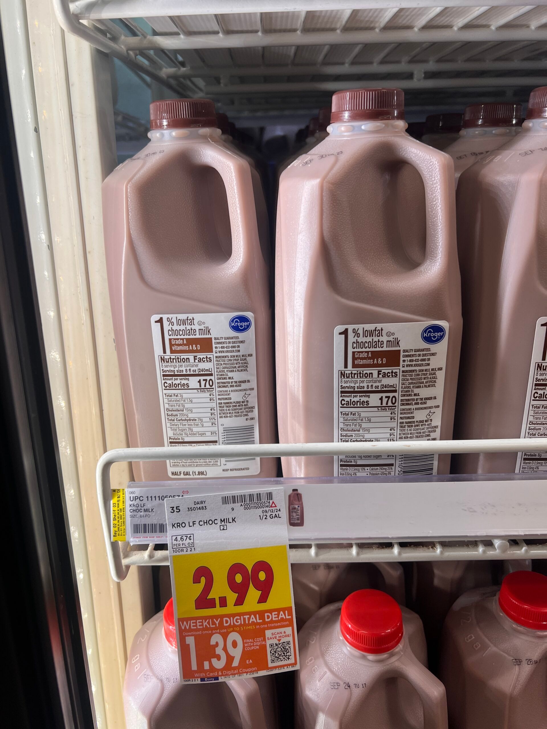 Kroger Milk And Chocolate Milk As Low As 1 39 Kroger Krazy