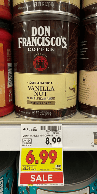 Don Francisco's Coffee Kroger Shelf Image