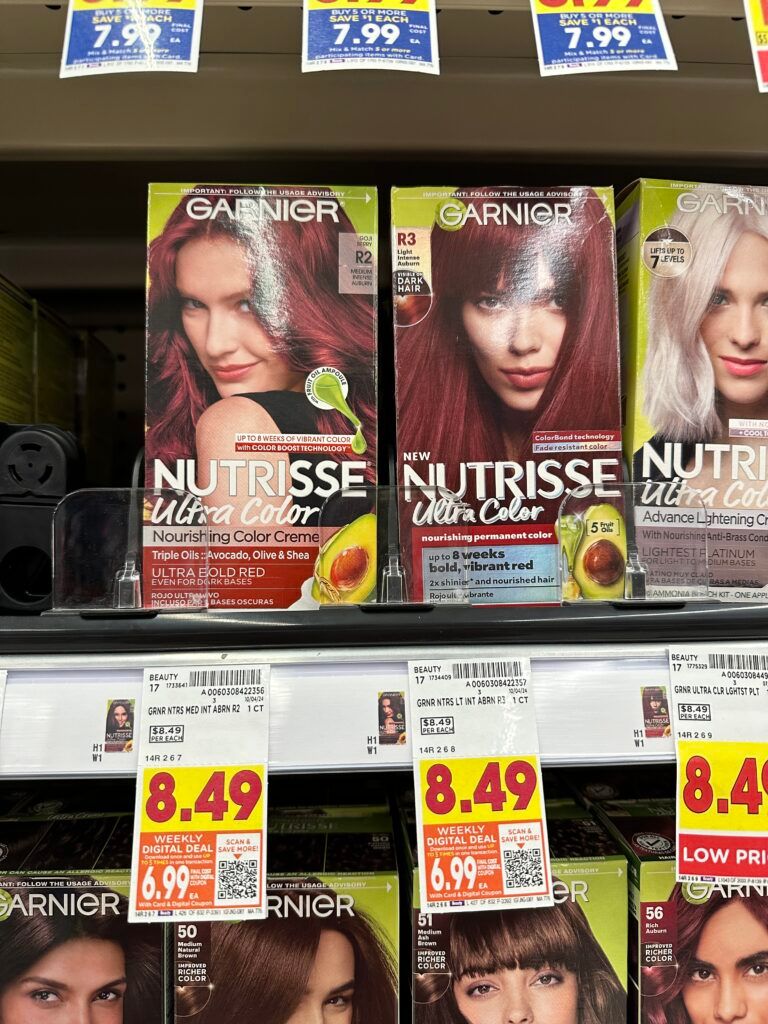 Garnier Nutrisse Hair Color Kroger Shelf Image
