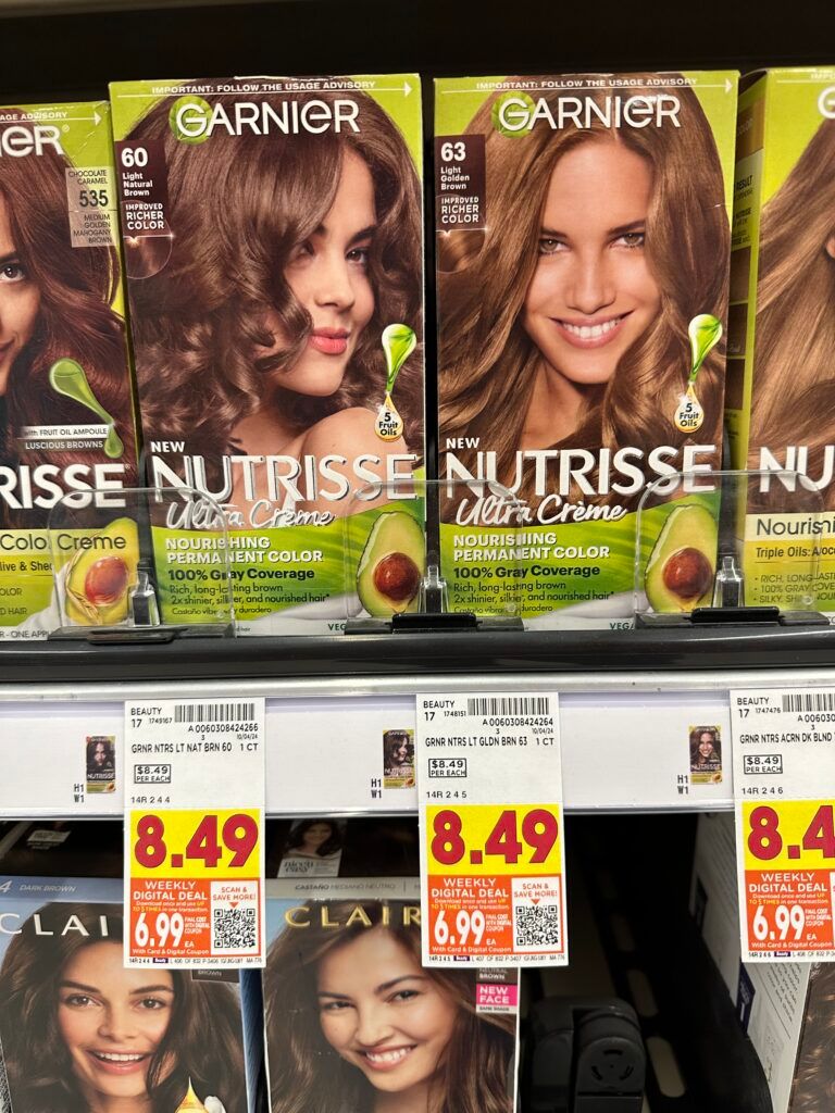 Garnier Nutrisse Hair Color Kroger Shelf Image